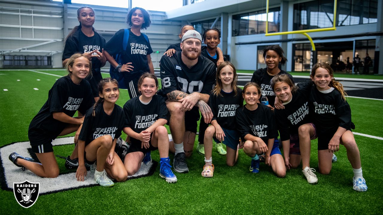 Maxx Crosby, Denzel Perryman appear at Raiders Skills Camp for Las Vegas  youth