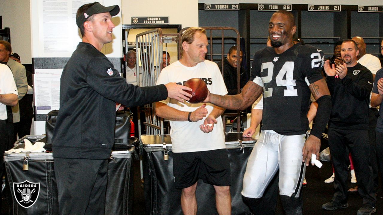 Raiders notes: Charles Woodson ties NFL defensive touchdown record – The  Mercury News