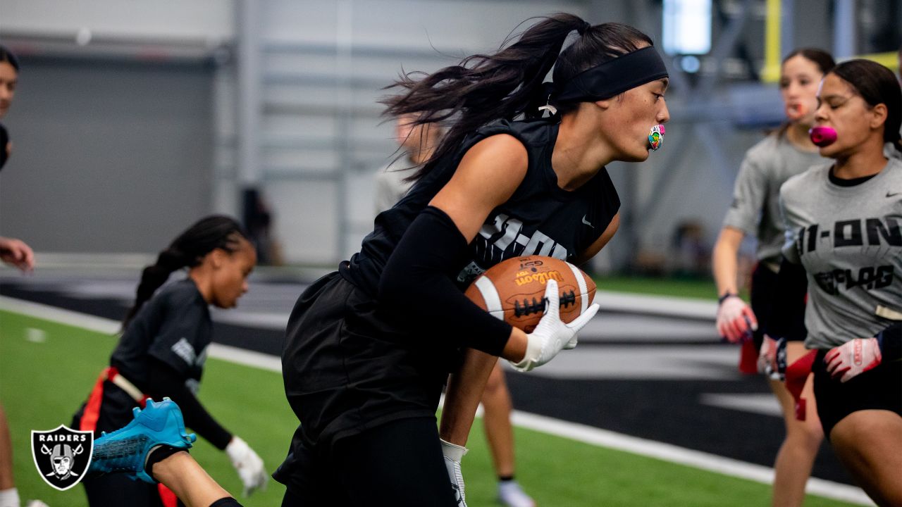 Raiders host Nike 11-On football event for girls flag football teams at  Intermountain Healthcare Performance Center