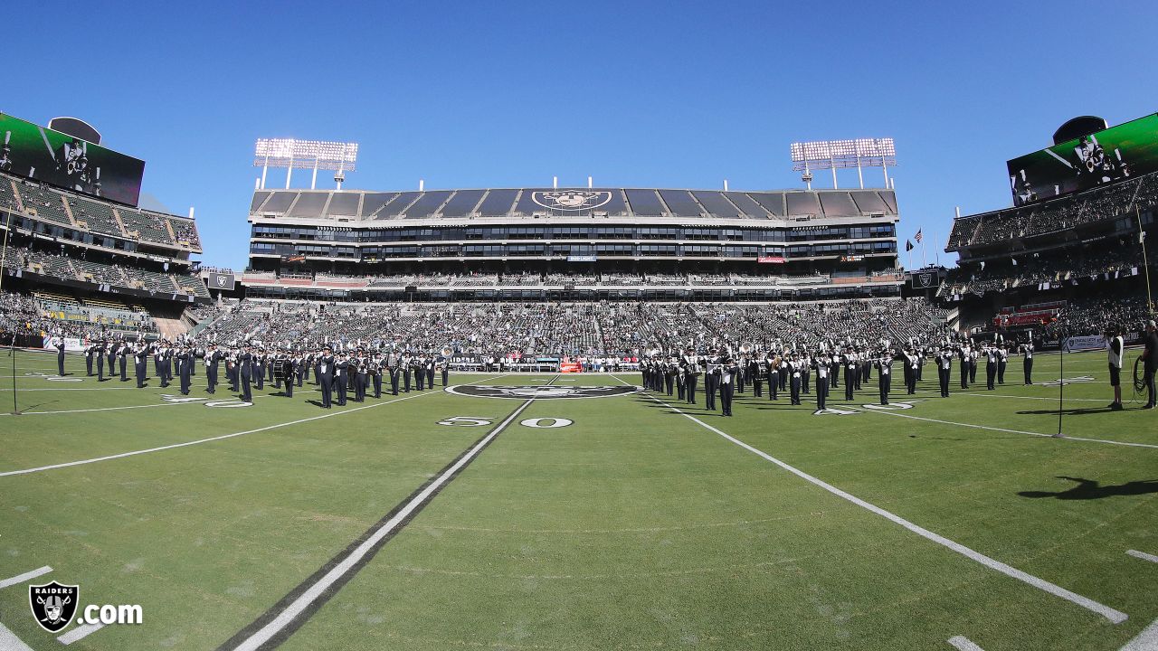 Oakland Coliseum During An Oakland Raiders Football Game