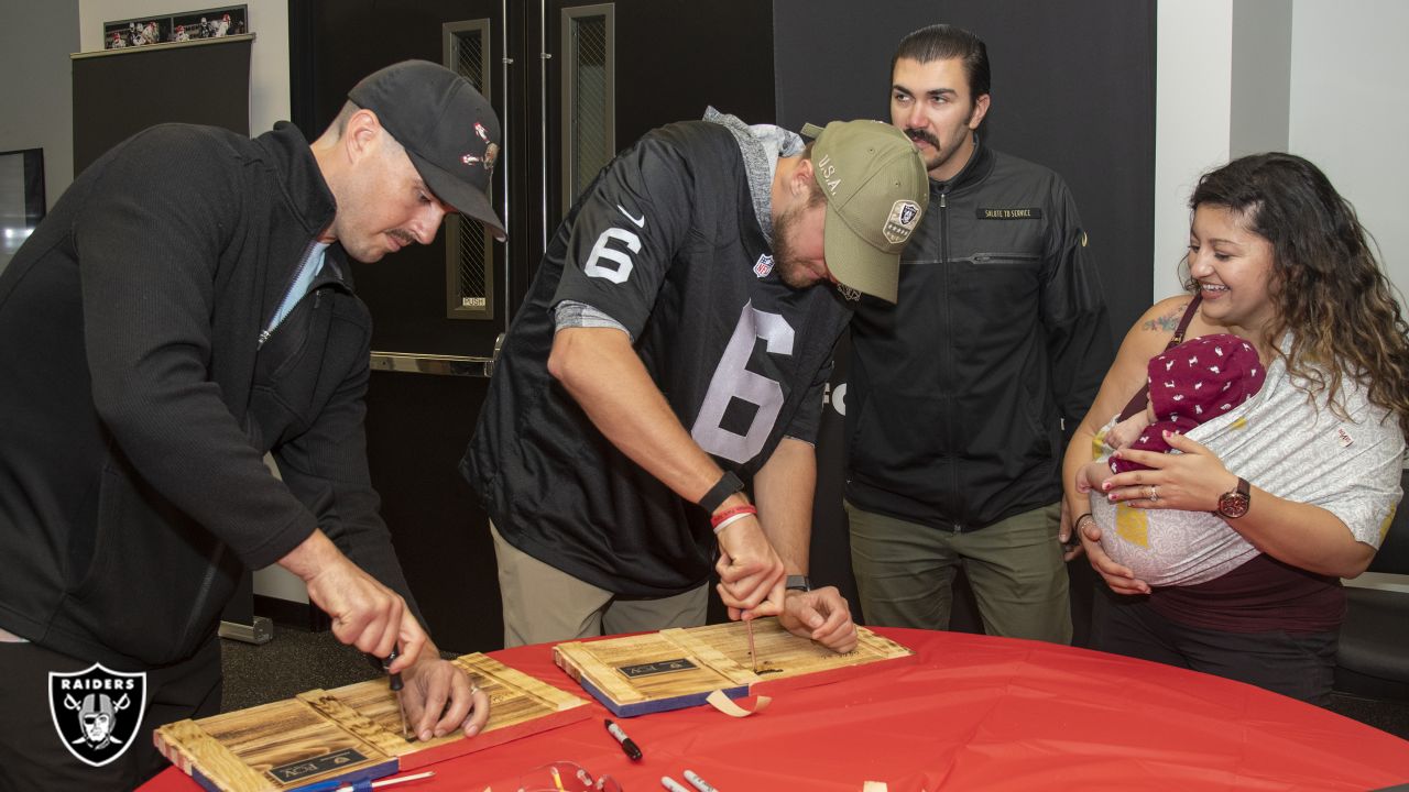 AJ Cole honored pregame for nomination as Raiders' Walter Payton