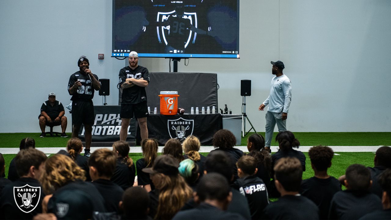 Photos: Raiders host youth for skills camp at HQ