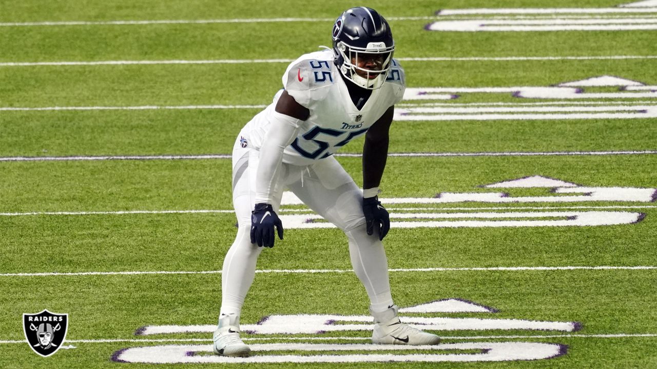 Las Vegas Raiders linebacker Jayon Brown (50) in the first half of an NFL  football game Sunday, Nov. 20, 2022, in Denver. (AP Photo/David Zalubowski  Stock Photo - Alamy