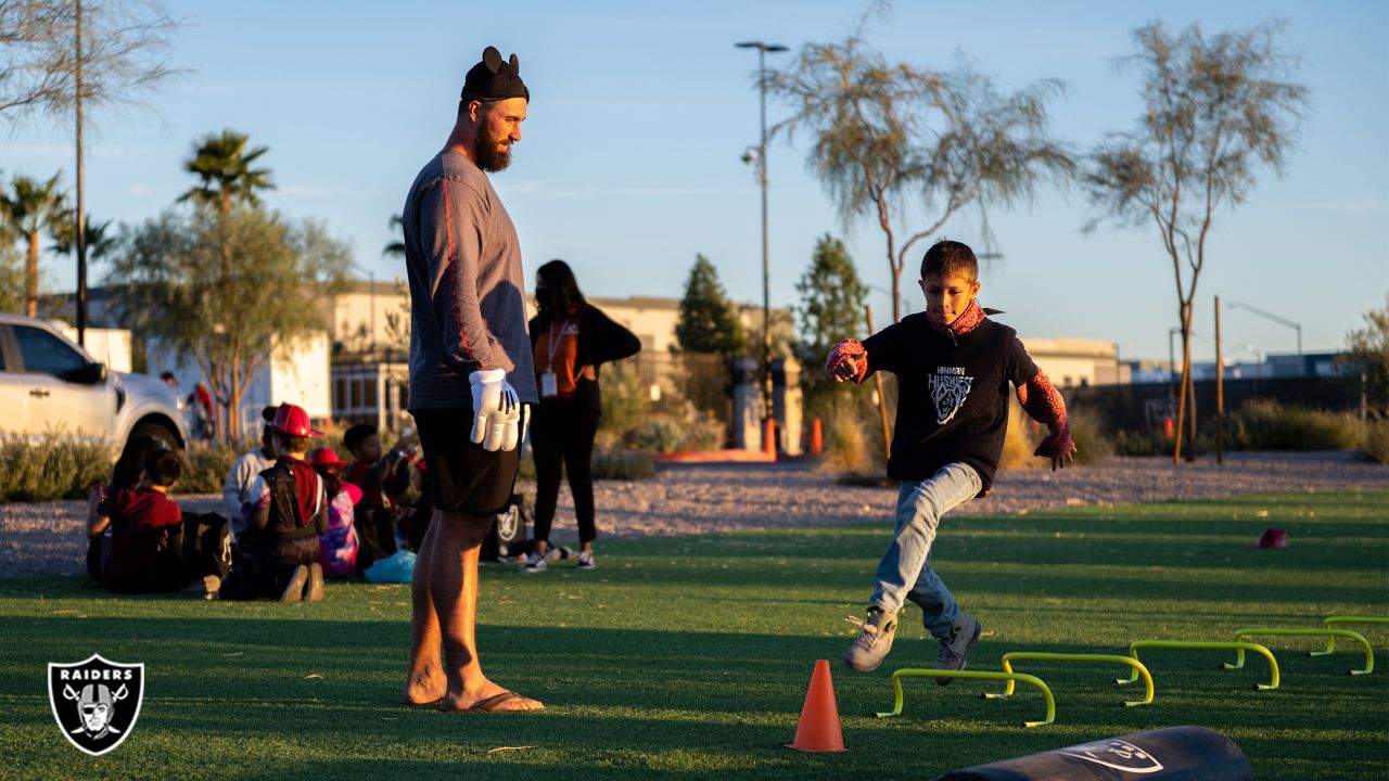 Raiders hold Tent or Treat event for local youth