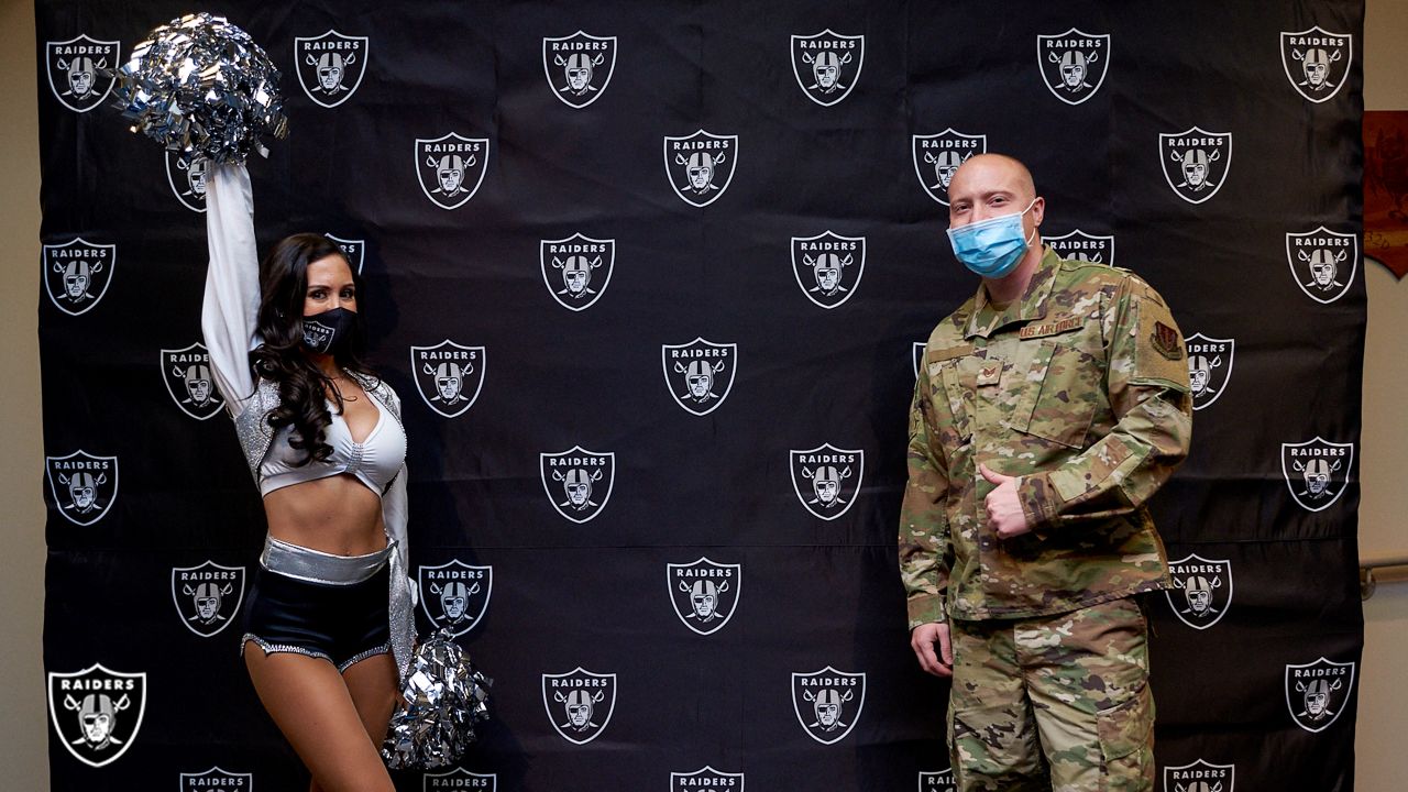 Raiders Foundation visits Creech Air Force Base