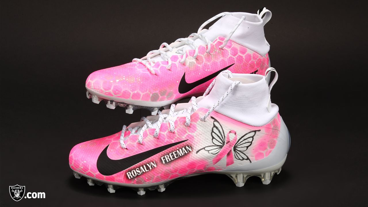 breast cancer awareness football cleats 