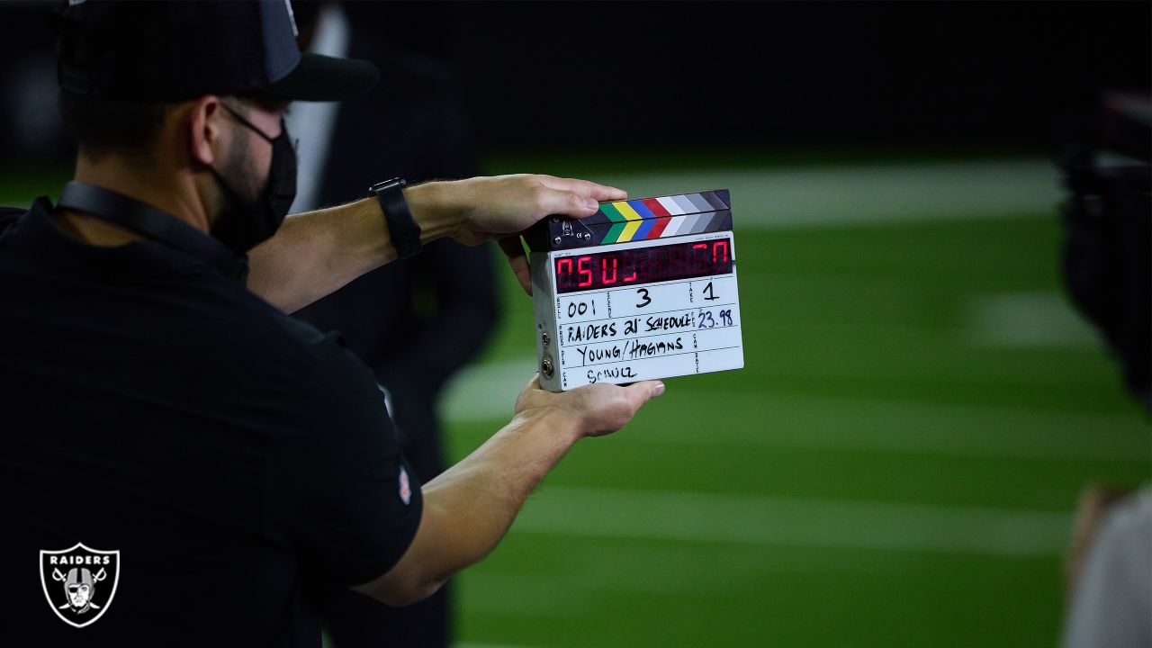 Photos: Charles Woodson films Raiders 2021 schedule reveal video