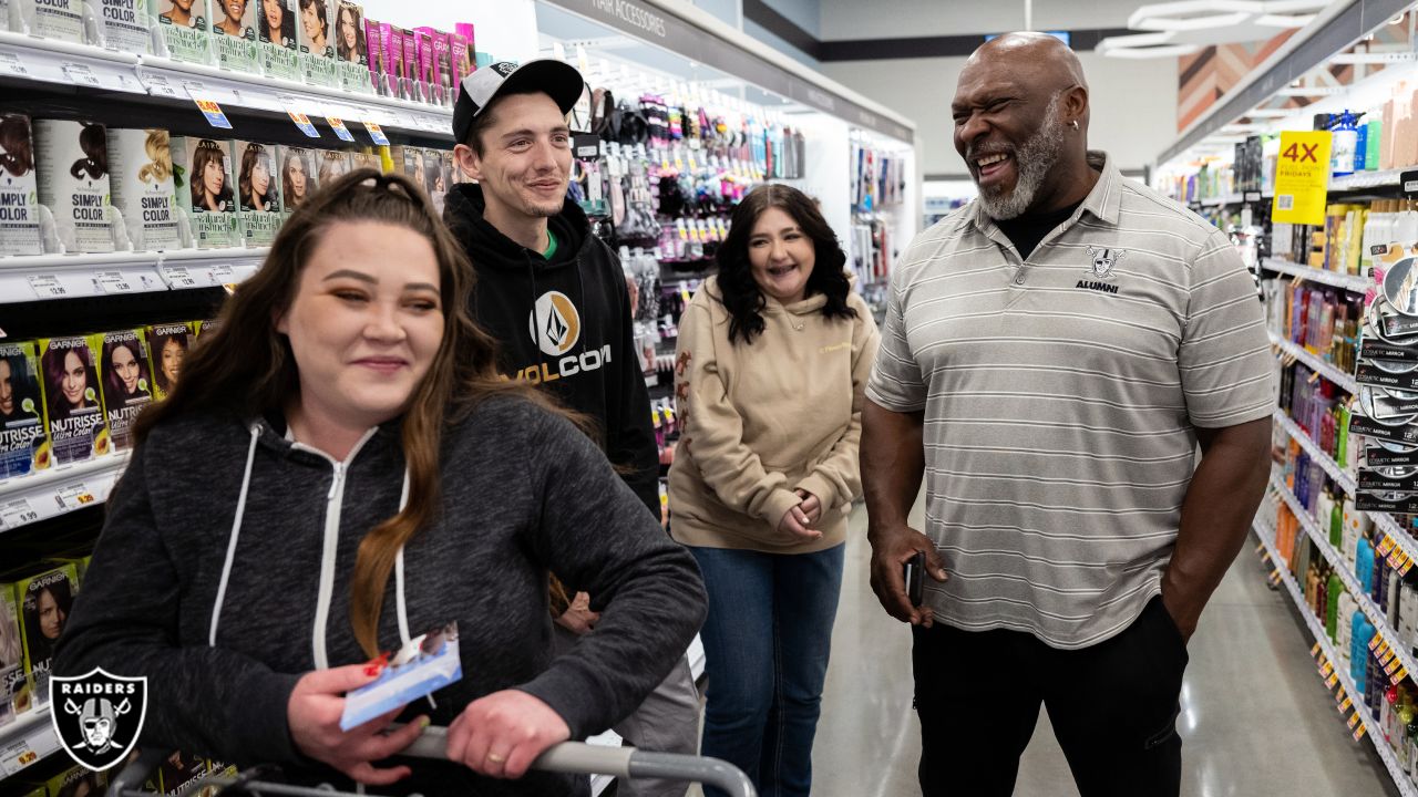 Photos: Raiders go shopping with community members
