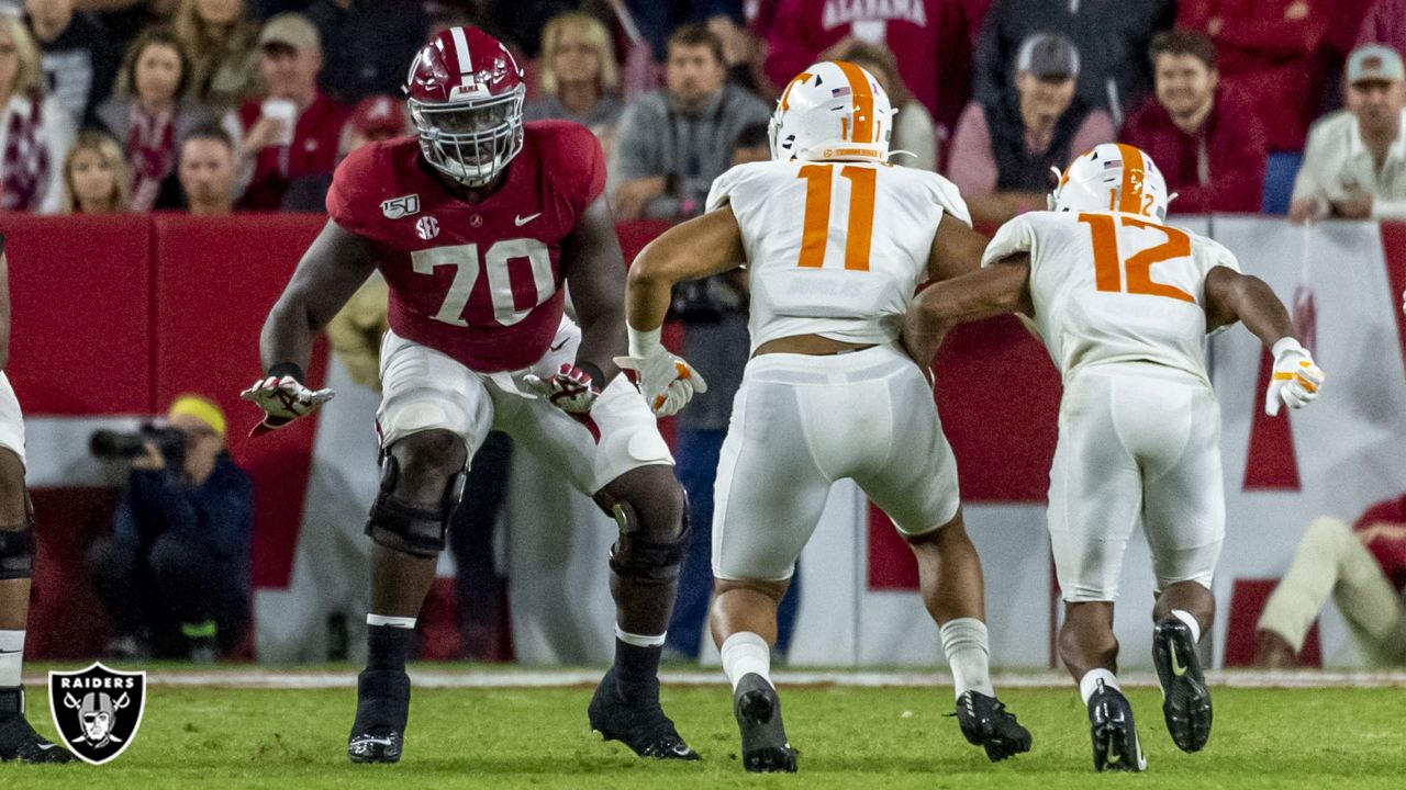 2021 NFL Draft: Alabama Crimson Tide's Alex Leatherwood Selected 17th  Overall by the Las Vegas Raiders - Roll 'Bama Roll