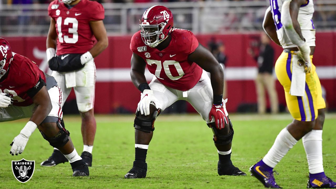 Raiders pick Alabama tackle Alex Leatherwood at No. 17 - Silver And Black  Pride