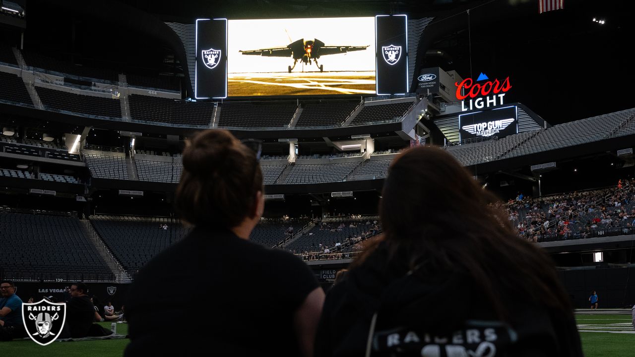 NFL Draft: Raiders host fans at Allegiant Stadium for party