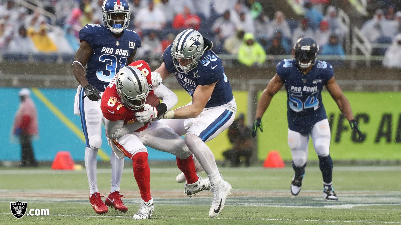 Orlando, Florida, USA. 27th Jan, 2019. AFC tight end Jared Cook (87), of  the Oakland Raiders, during the NFL Pro Bowl football game between the AFC  and the NFC at Camping World