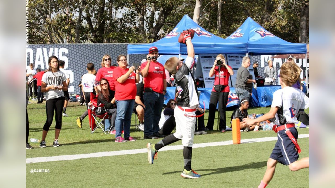 Watch: Raiders host NFL FLAG Football Regional Tournament