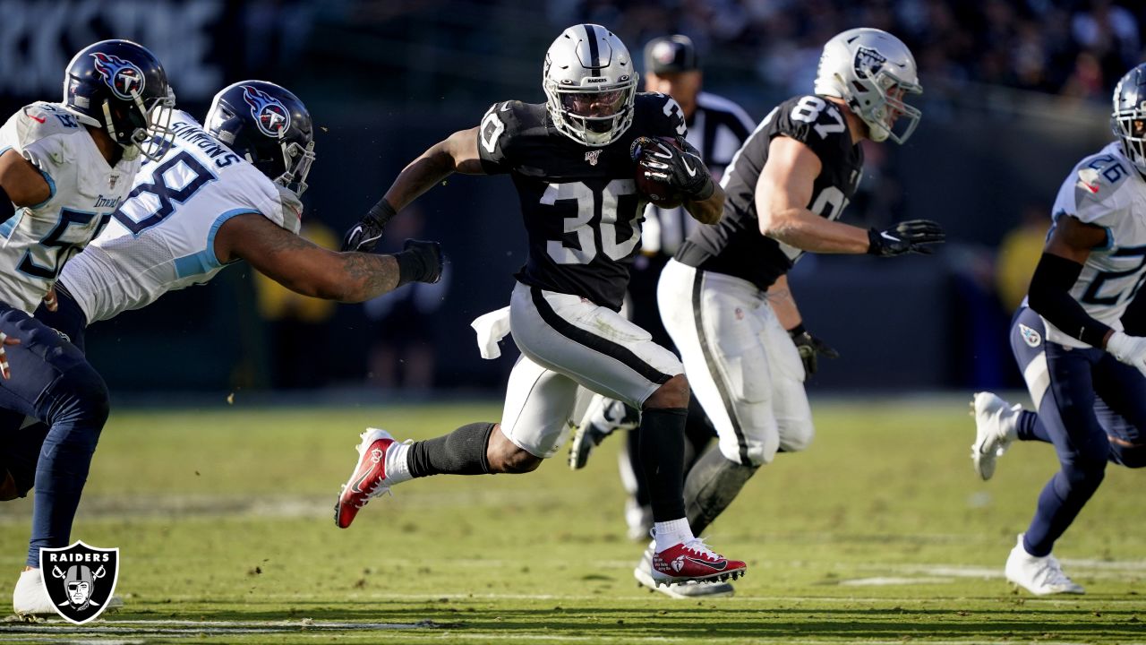 Las Vegas Raiders running back Jalen Richard (30) warms up wearing his My  Cause My Cleats before an NFL football game Sunday, Dec. 13, 2020, in Las  Vegas. (AP Photo/Isaac Brekken Stock