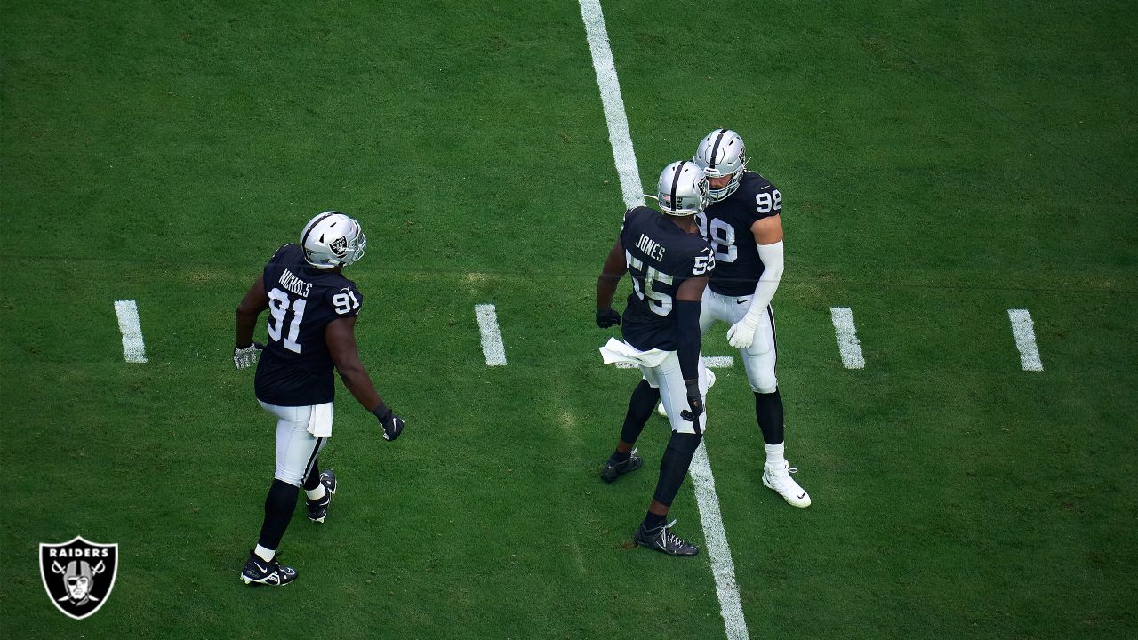 Las Vegas Raiders safety Isaiah Pola-Mao plays against the Tennessee Titans  during an NFL football game Sunday, Sept. 25, 2022, in Nashville, Tenn. (AP  Photo/John Amis Stock Photo - Alamy