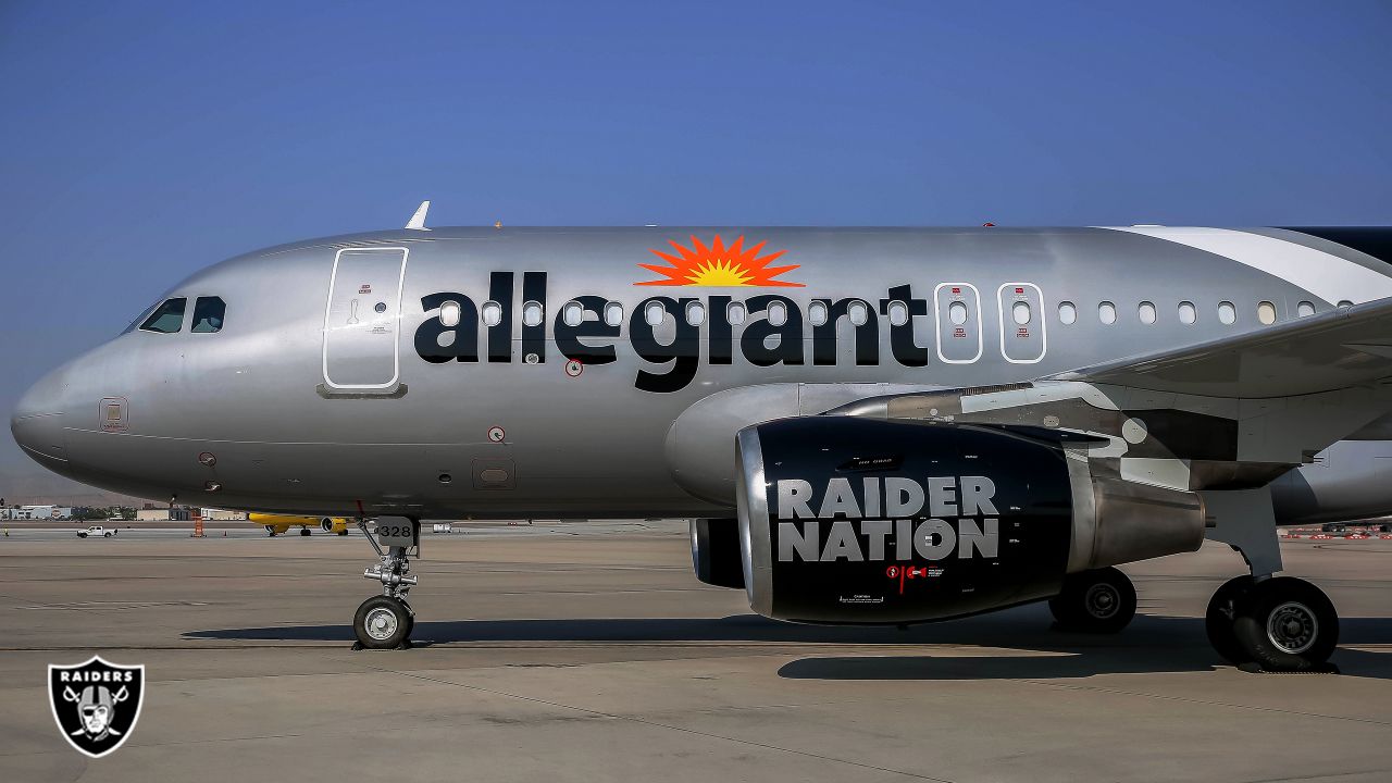 Allegiant unveils Raiders-themed plane in Las Vegas, Raiders News