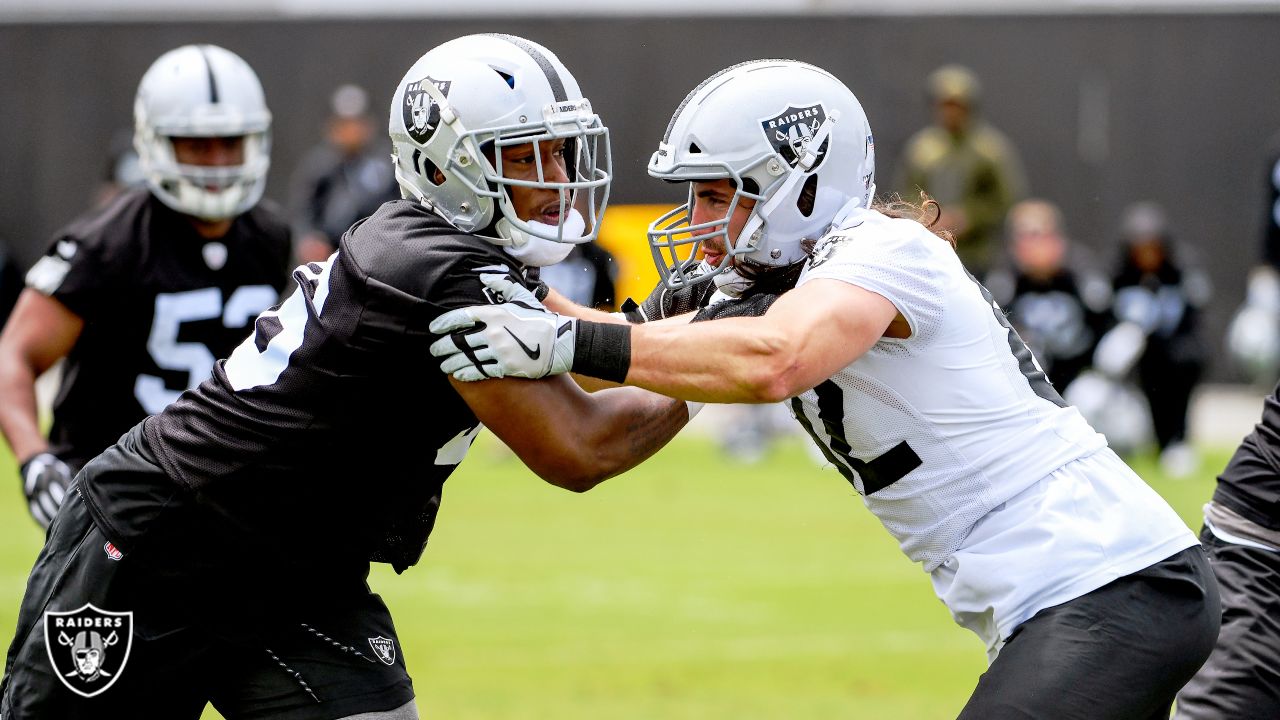 Oakland Raiders defensive end Clelin Ferrell in action during the