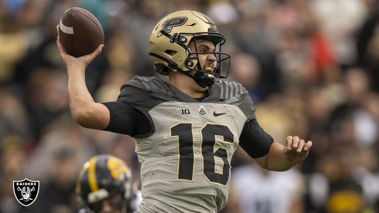 Purdue QB Aidan O'Connell makes NFL starting debut for Raiders