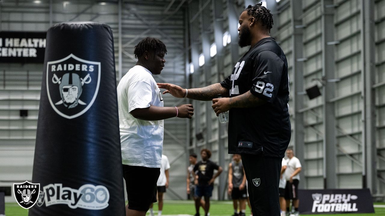 Photos: Raiders host offensive and defensive line athletes for