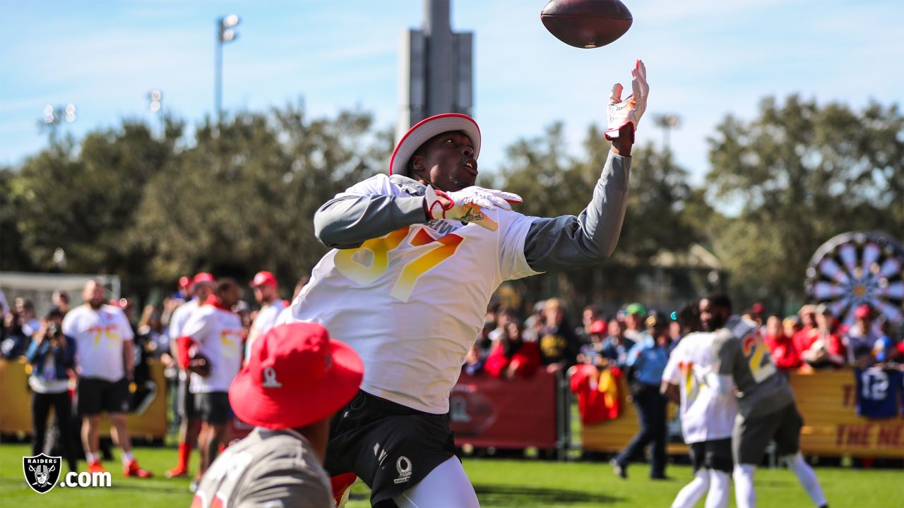 Orlando, Florida, USA. 27th Jan, 2019. AFC tight end Jared Cook (87), of  the Oakland Raiders, during the NFL Pro Bowl football game between the AFC  and the NFC at Camping World