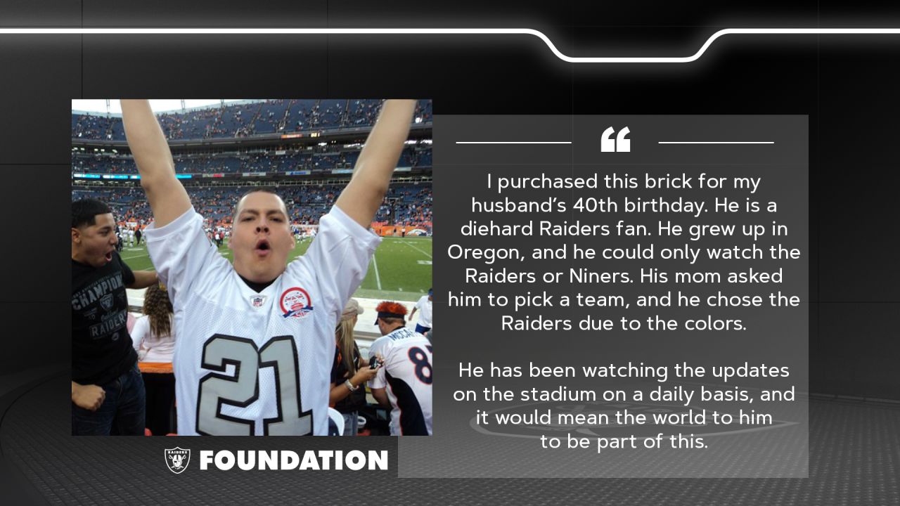 Be part of Allegiant Stadium history with Raiders' Legacy Brick program