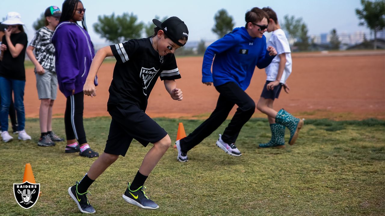 Photos: Raider Rusher takes part in Spirit Day at local school