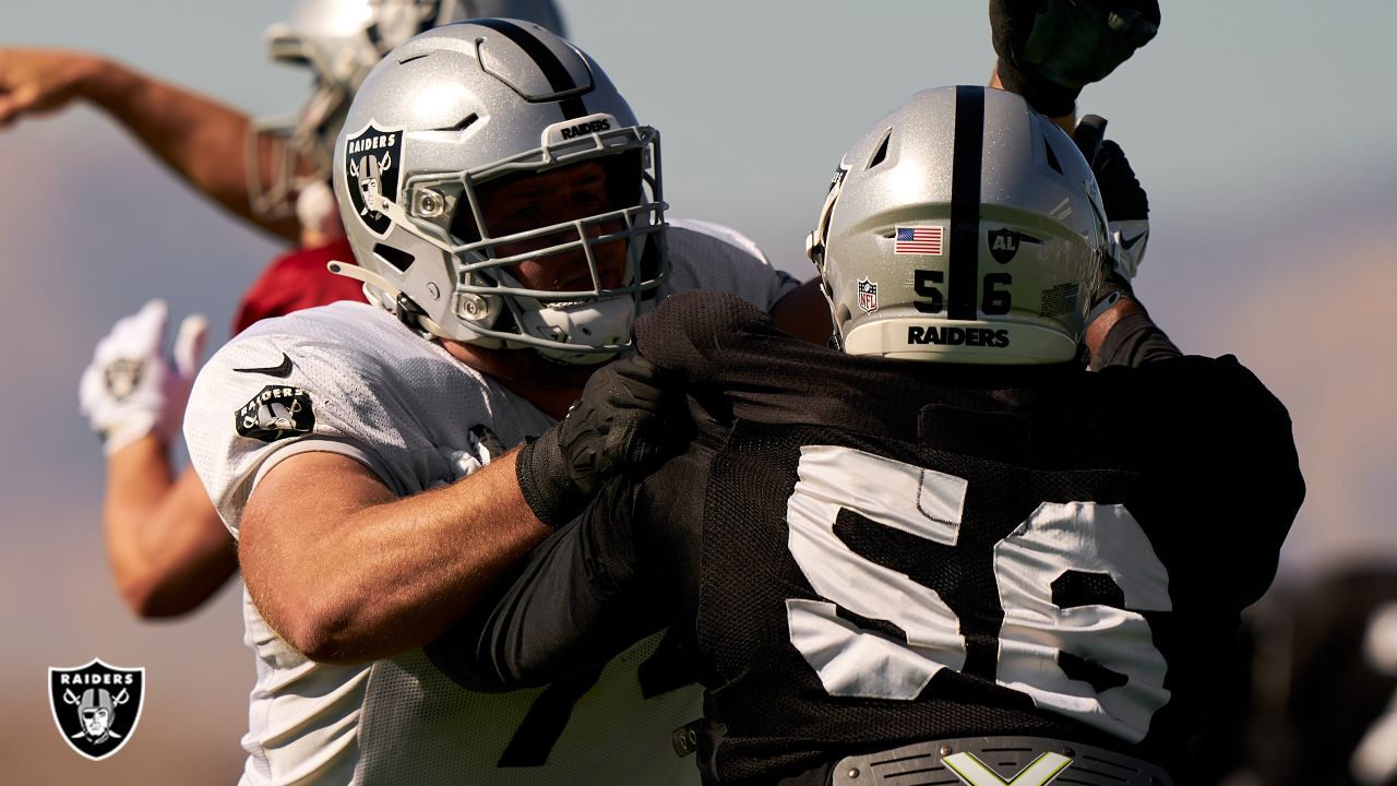 Las Vegas Raiders offensive tackle Kolton Miller (74) blocks during an NFL  football game, Sunday, Sept. 17, 2023, in Orchard Park, NY. (AP Photo/Matt  Durisko Stock Photo - Alamy