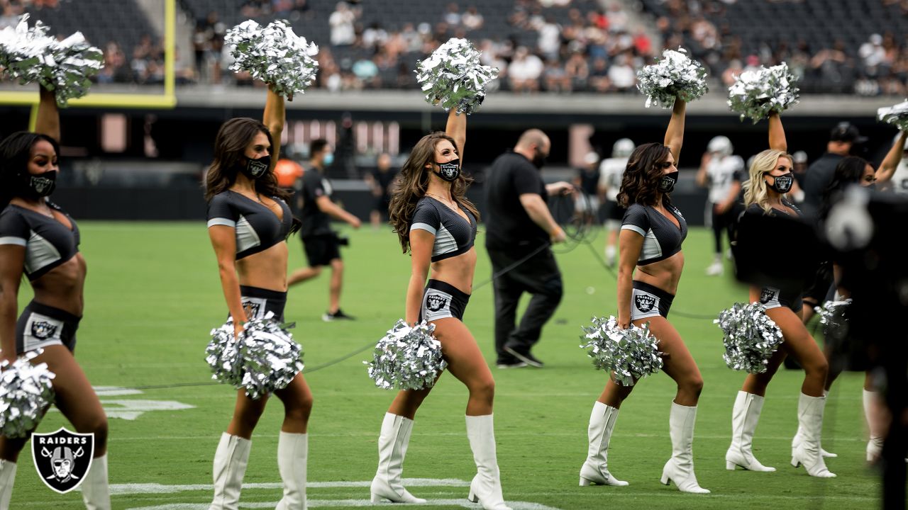 Raiderettes perform for first time at Allegiant Stadium