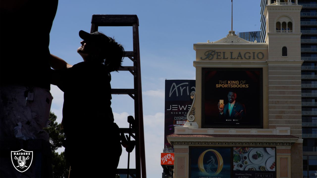 Photos: Las Vegas Strip prepares for the 2022 NFL Draft