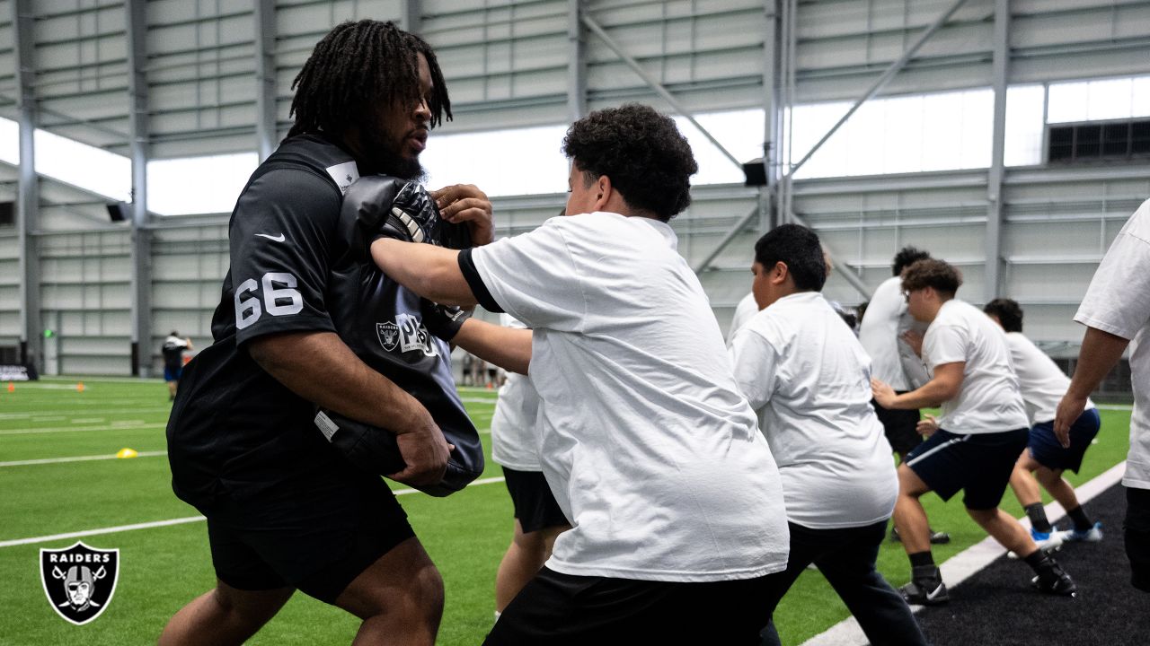 Photos: Raiders host offensive and defensive line athletes for