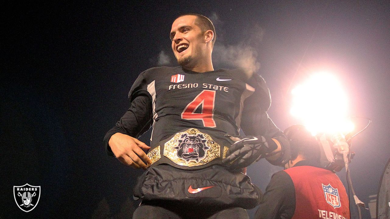 Derek Carr 'dreamed' of having his number retired at Fresno State - ESPN -  Las Vegas Raiders Blog- ESPN