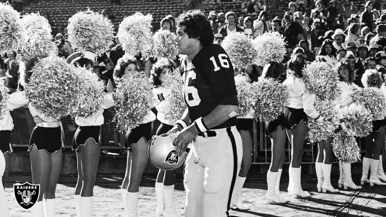 Jim Plunkett QB #16 1980 Comeback PoY, 2x Super Bowl Champion (XV