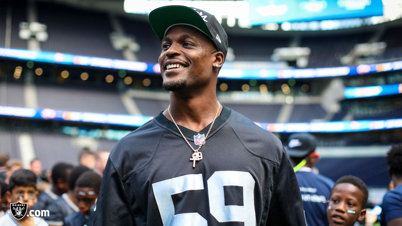 Tahir Whitehead visits London prior to the Raiders international matchup