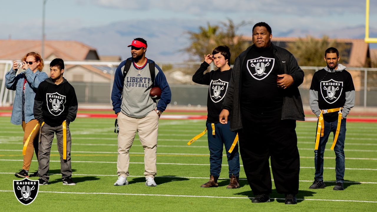 Raiders' Walter Payton NFL Man of the Year nominee AJ Cole hosts community  event