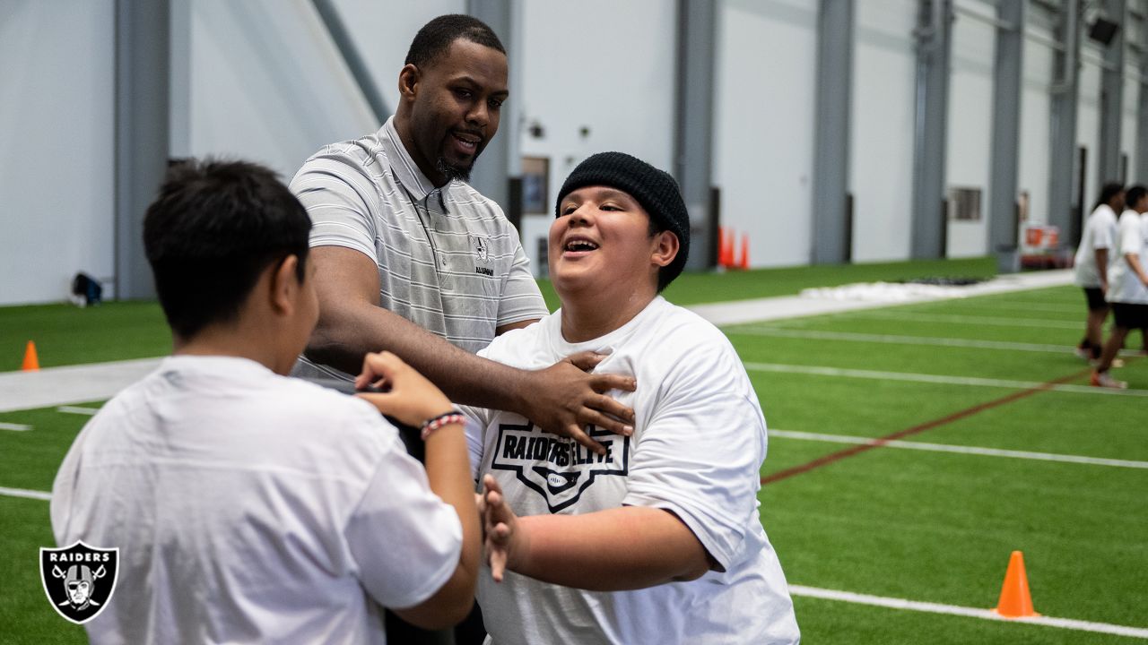 Photos: Raiders host offensive and defensive line athletes for