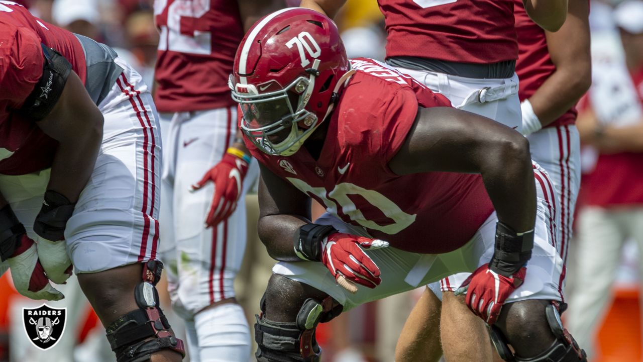 Las Vegas Raiders draft Alex Leatherwood: Alabama lineman fills