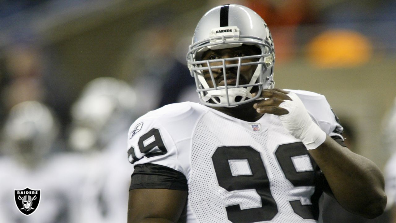 Warren Sapp when he was an Oakland Raider.