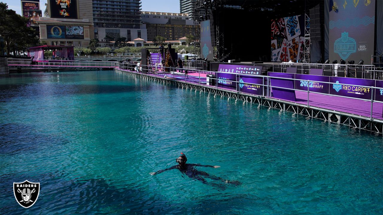 NFL red carpet on the Bellagio Fountains, Draft Theater final