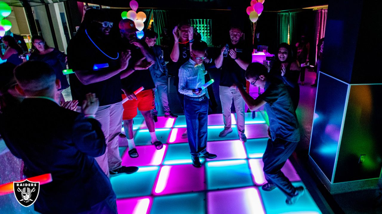 Las Vegas Raiders hold 'Neon Nights Pediatric Prom' at Raiders