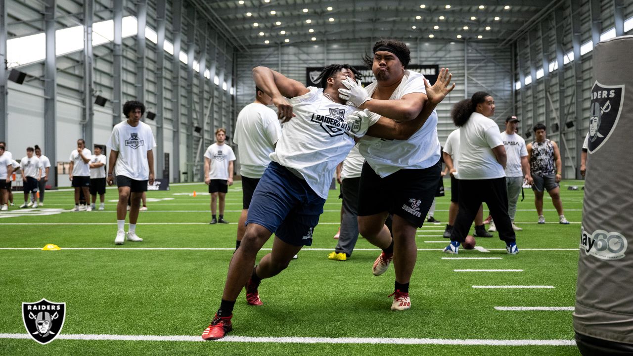 Photos: Raiders host offensive and defensive line athletes for