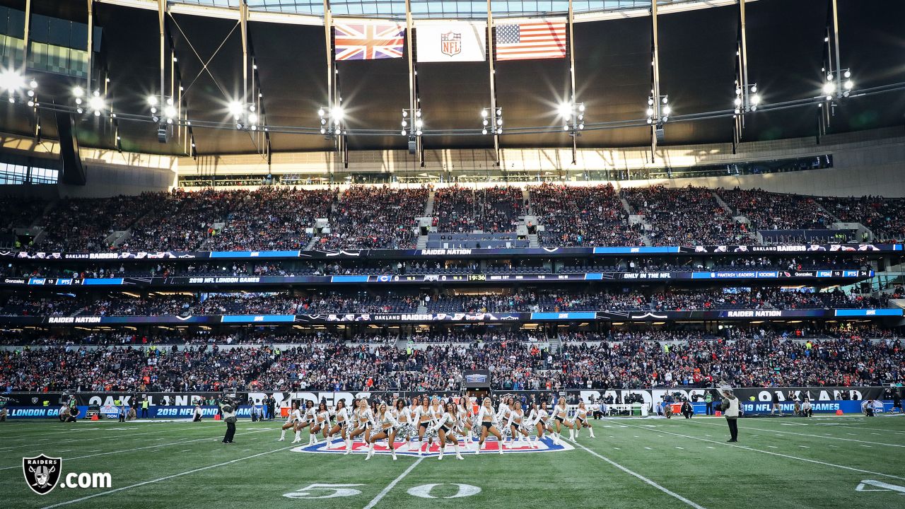 Tottenham Hotspur put their pitch away for the weekend to accommodate NFL's  Chicago Bears-Oakland Raiders game