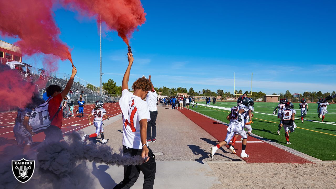 Photos: Raiders and the Raiderettes support Las Vegas youth football  championship