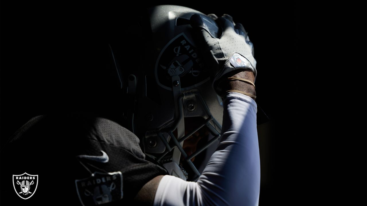 Las Vegas Raiders safety Isaiah Pola-Mao (20) lines up against the  Indianapolis Colts during the first half of an NFL football game, Sunday, Nov  13, 2022, in Las Vegas. (AP Photo/Rick Scuteri