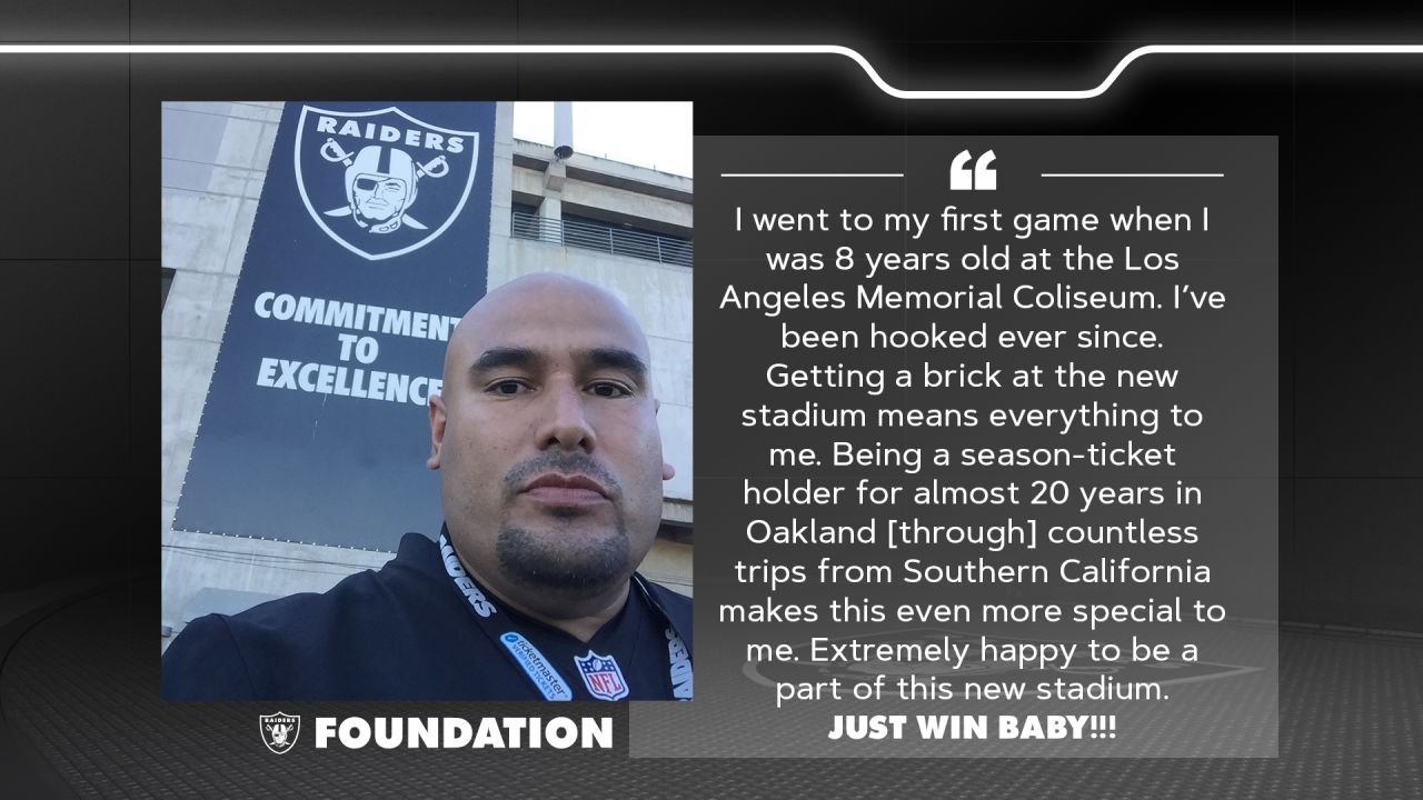 Be part of Allegiant Stadium history with Raiders' Legacy Brick program