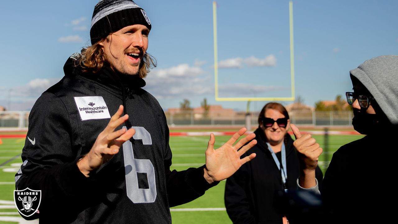 AJ Cole honored pregame for nomination as Raiders' Walter Payton