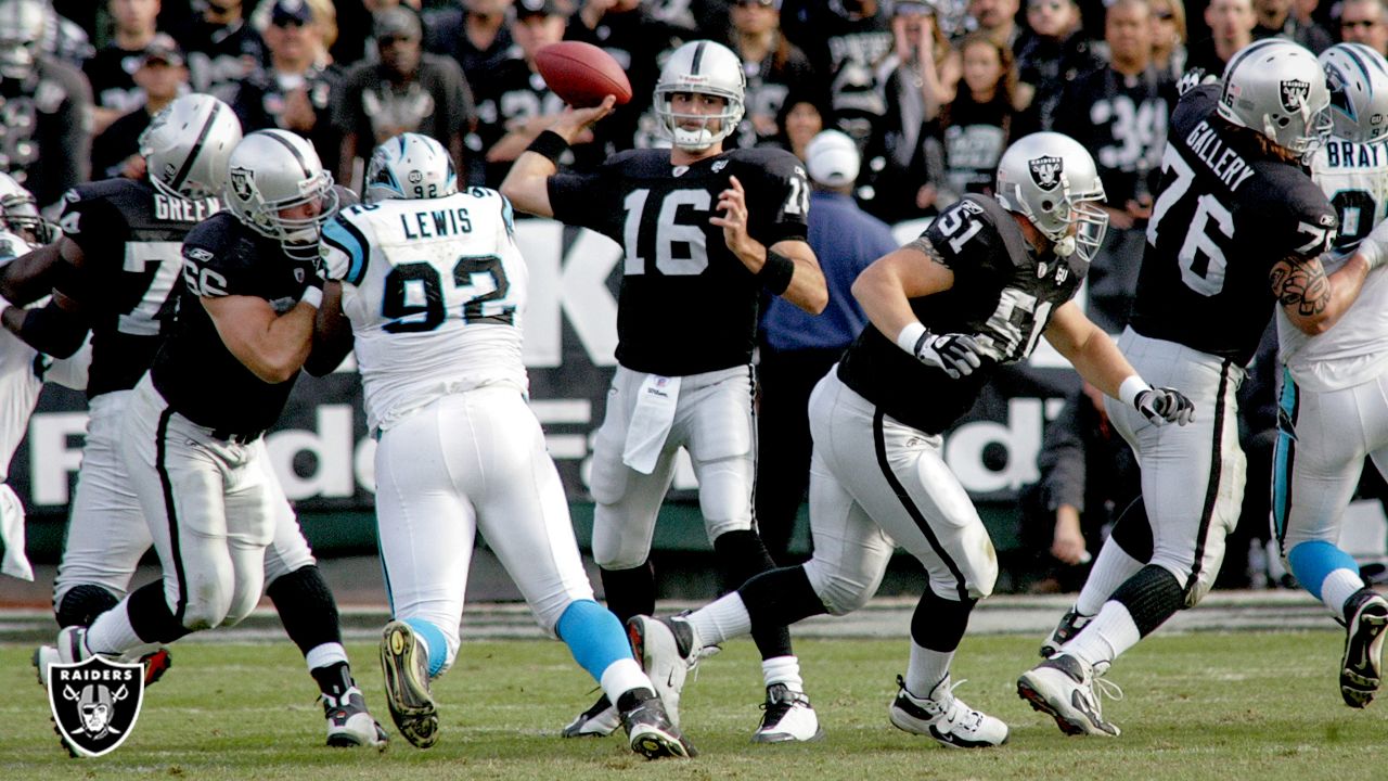 Carolina Panthers vs. Las Vegas Raiders. Fans support on NFL Game.  Silhouette of supporters, big screen with two rivals in background Stock  Photo - Alamy