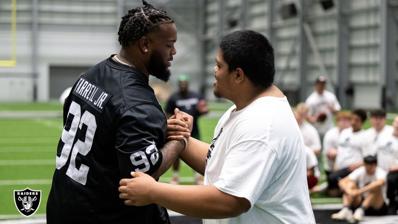 Photos: Raiders host offensive and defensive line athletes for