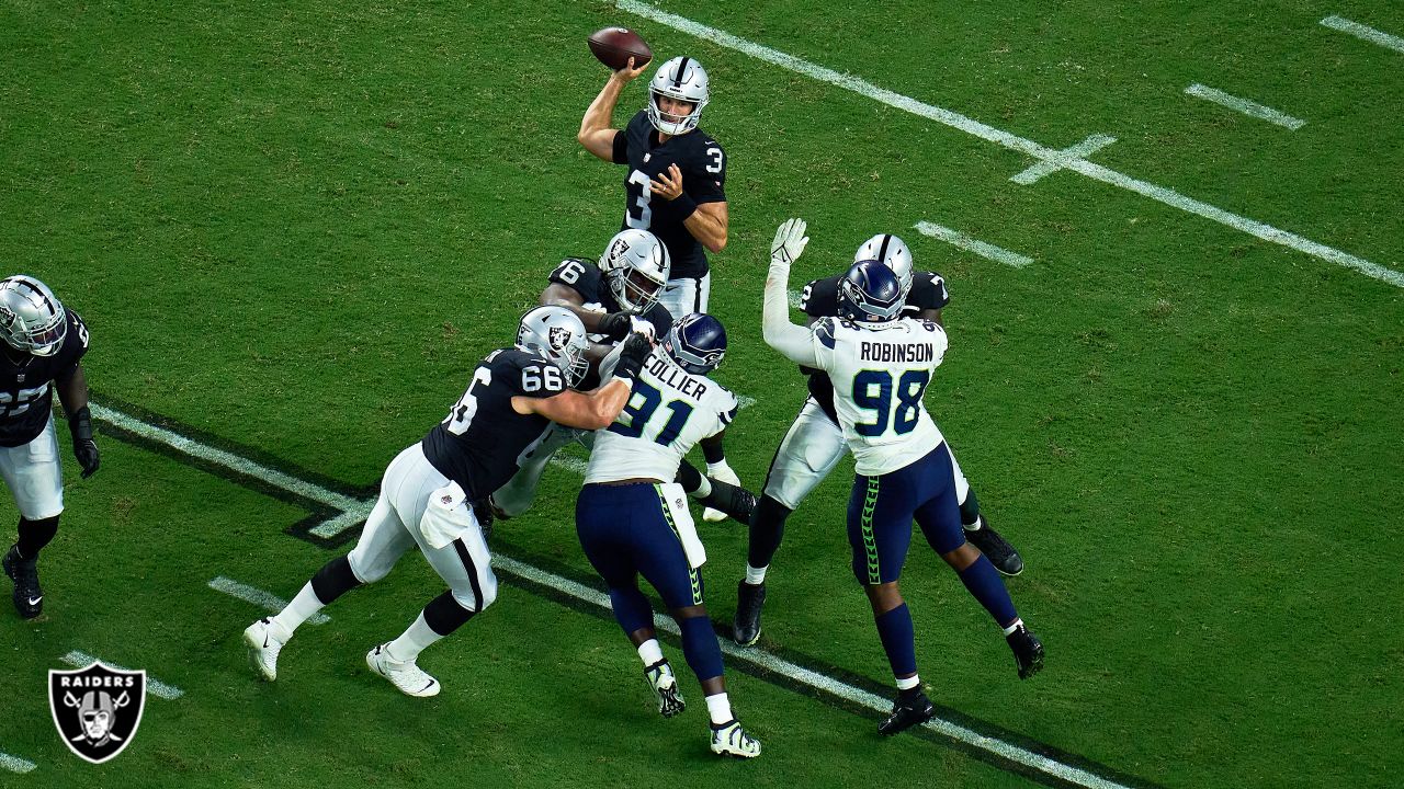 Nathan Peterman shines as Raiders defeat Seahawks in preseason matchup -  Cardiac Hill