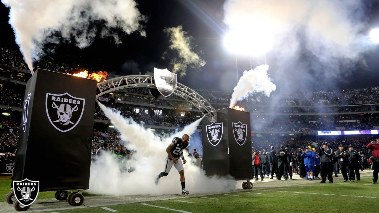 A view of a Raider fan taken during the game against the San Diego