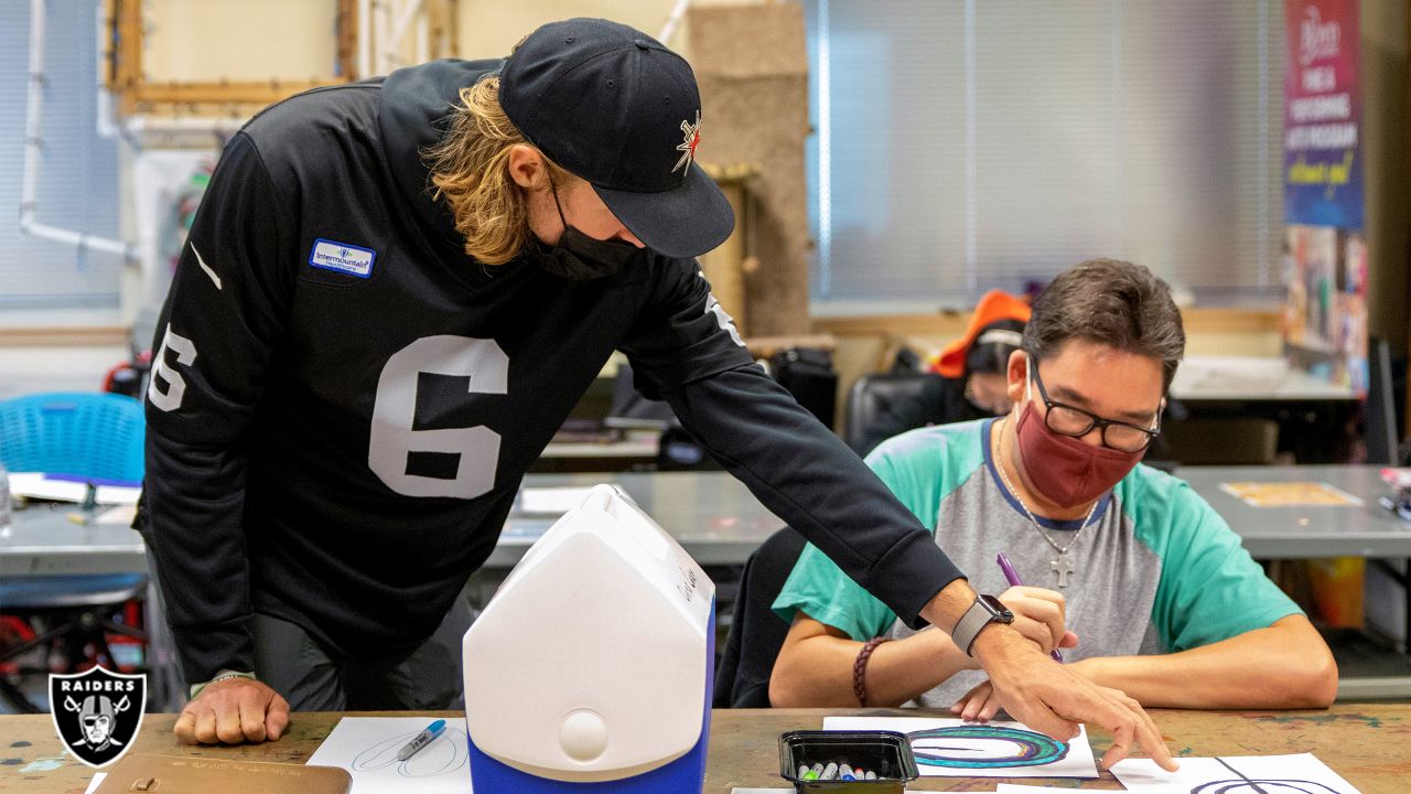 Raiders' Walter Payton NFL Man of the Year nominee AJ Cole hosts community  event